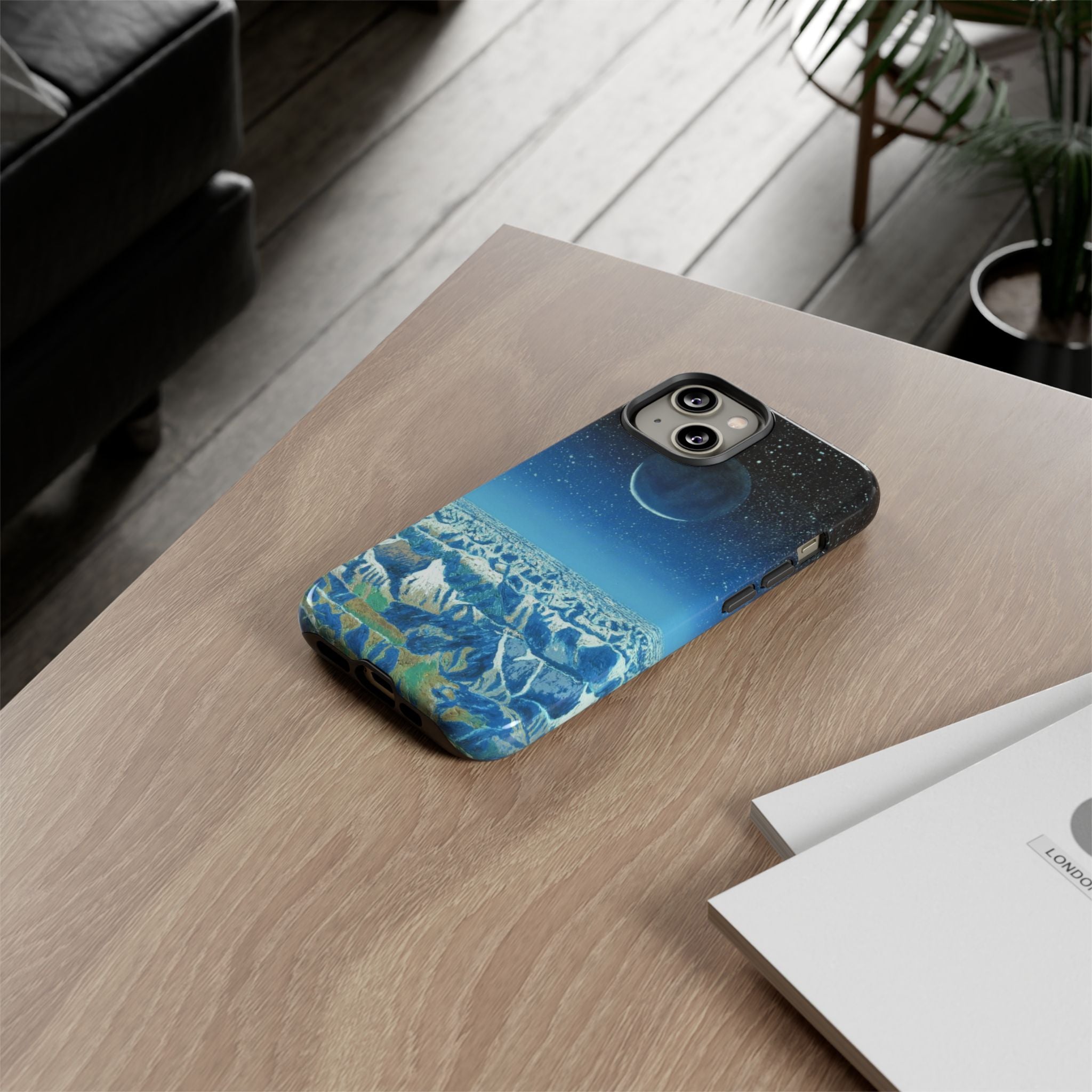 Moon- Himalayas Phone Case — Night Sky Crescent Moon Protective Tough Case