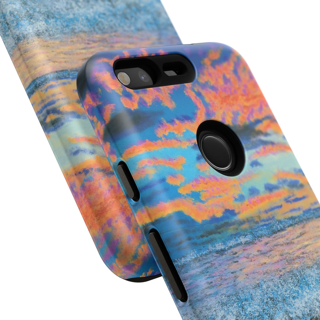 Beach Sunset Phone Case — Tropical Ocean Waves Protective iPhone Cover