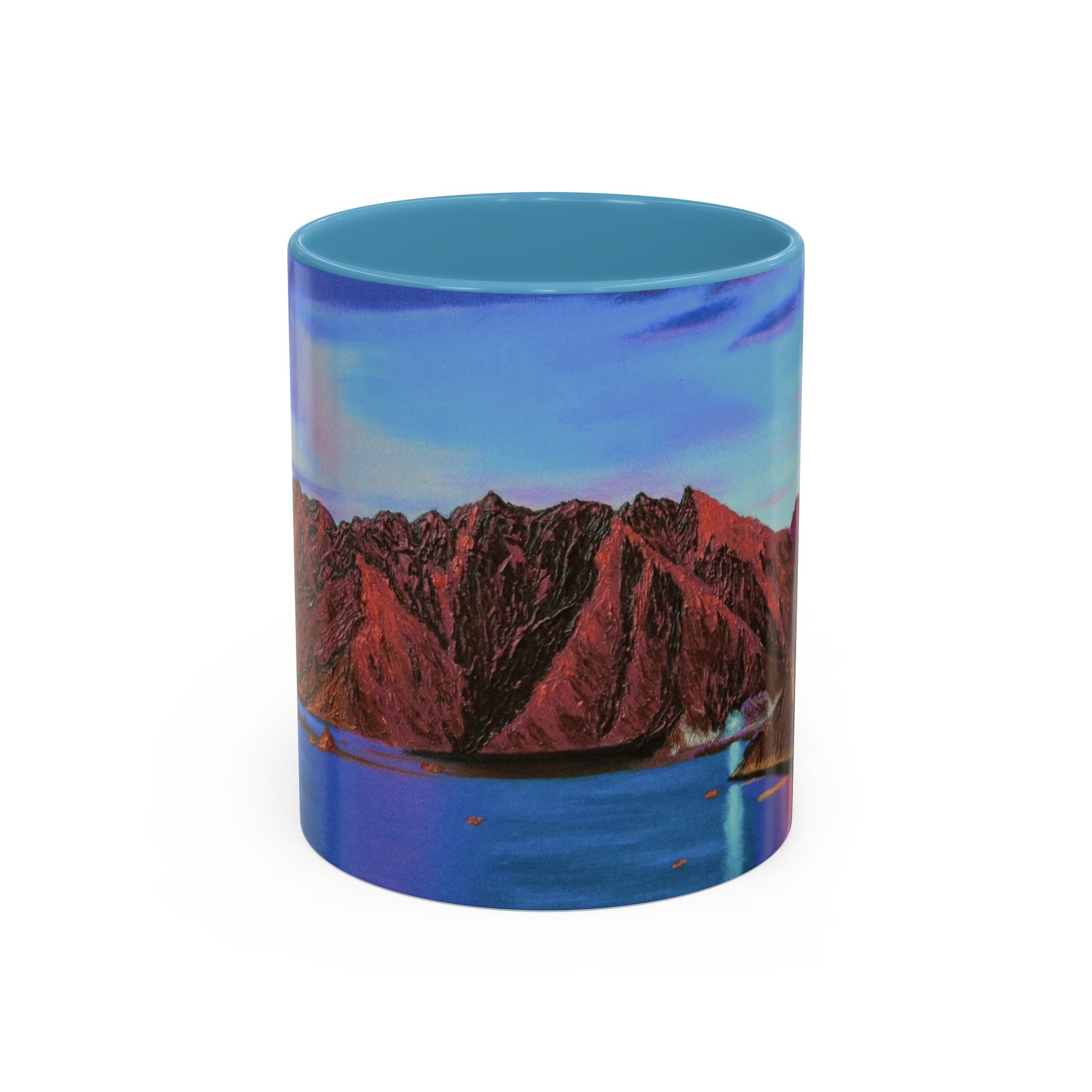 Scenic Mountain Lake Accent Coffee Mug