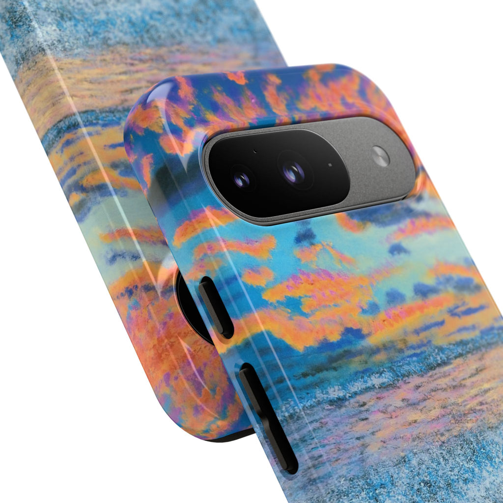 Beach Sunset Phone Case — Tropical Ocean Waves Protective iPhone Cover