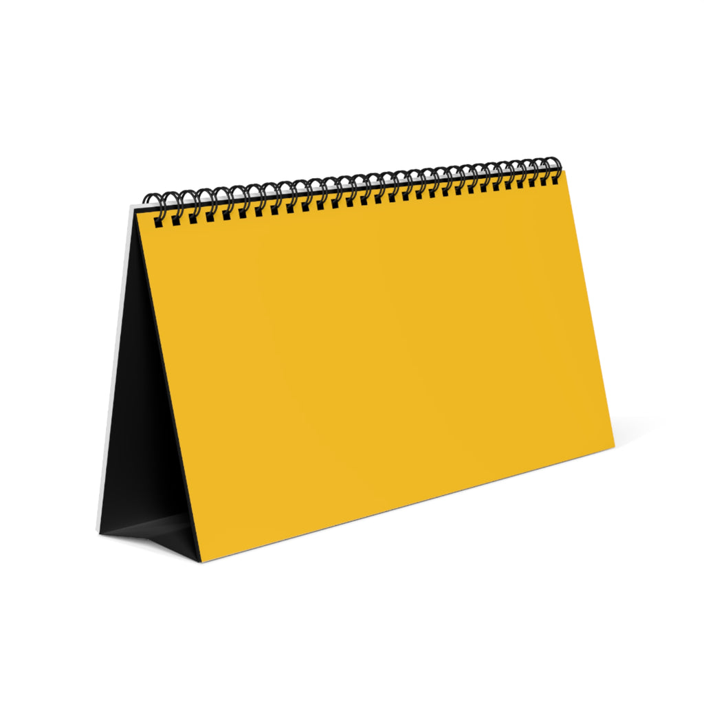 Desktop Calendar — Coastal Sunset Desk Calendar (13-Month, Spiral)