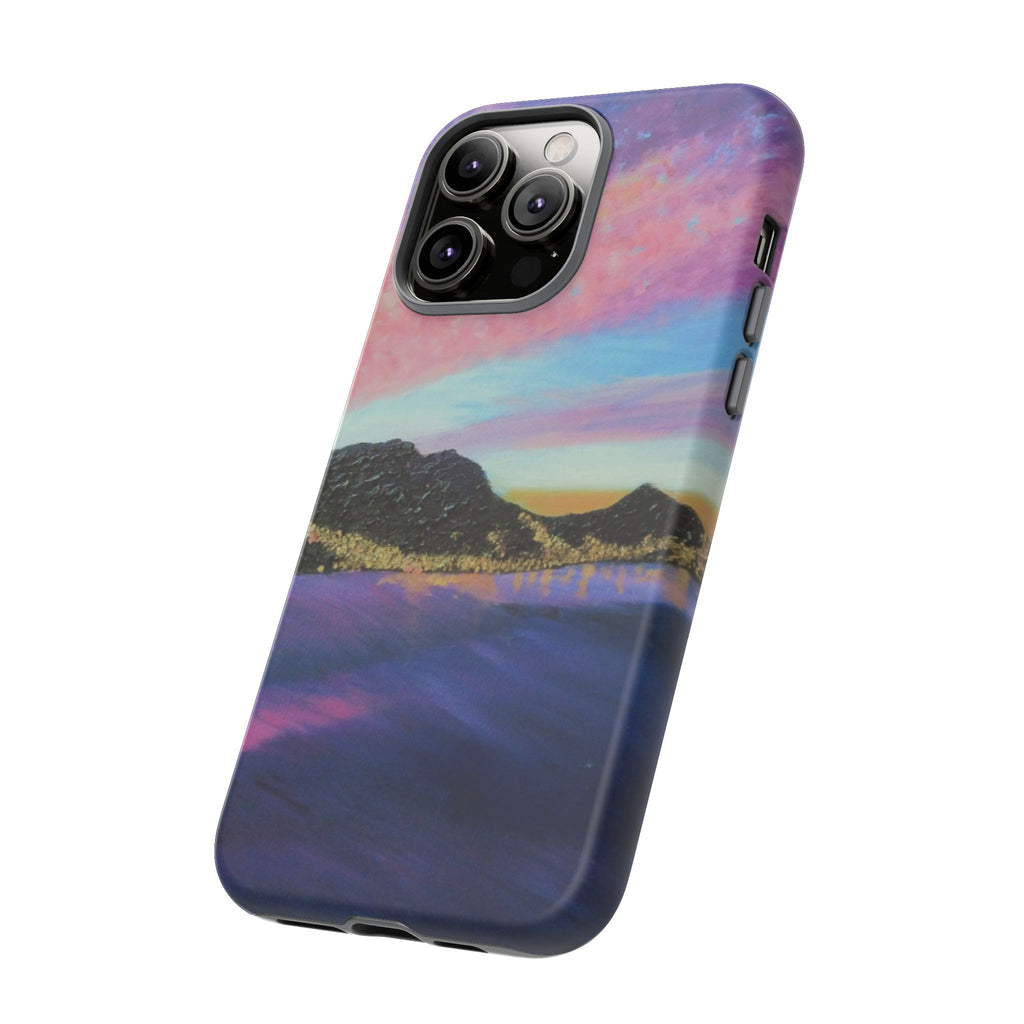 Sunset Mountain Landscape Phone Case — Colorful Sky Tough Case
