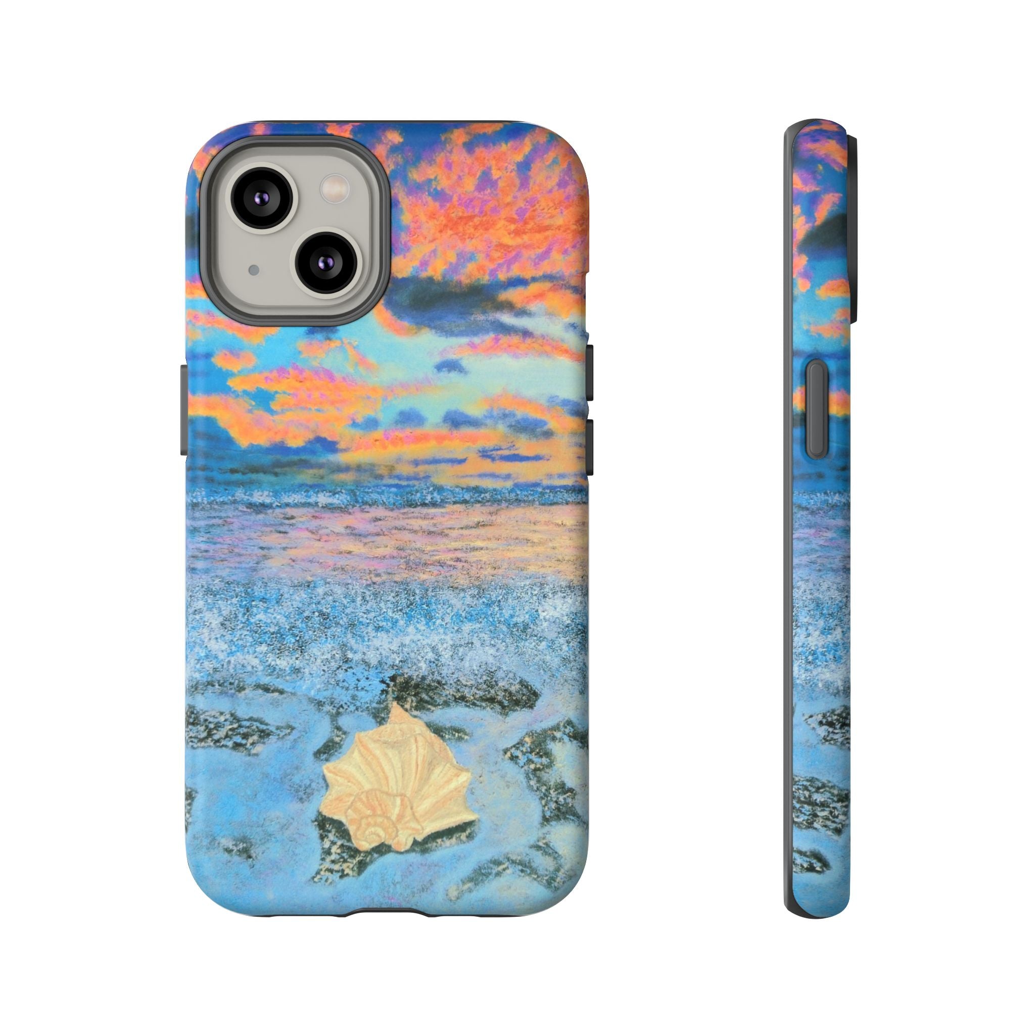Beach Sunset Phone Case — Tropical Ocean Waves Protective iPhone Cover