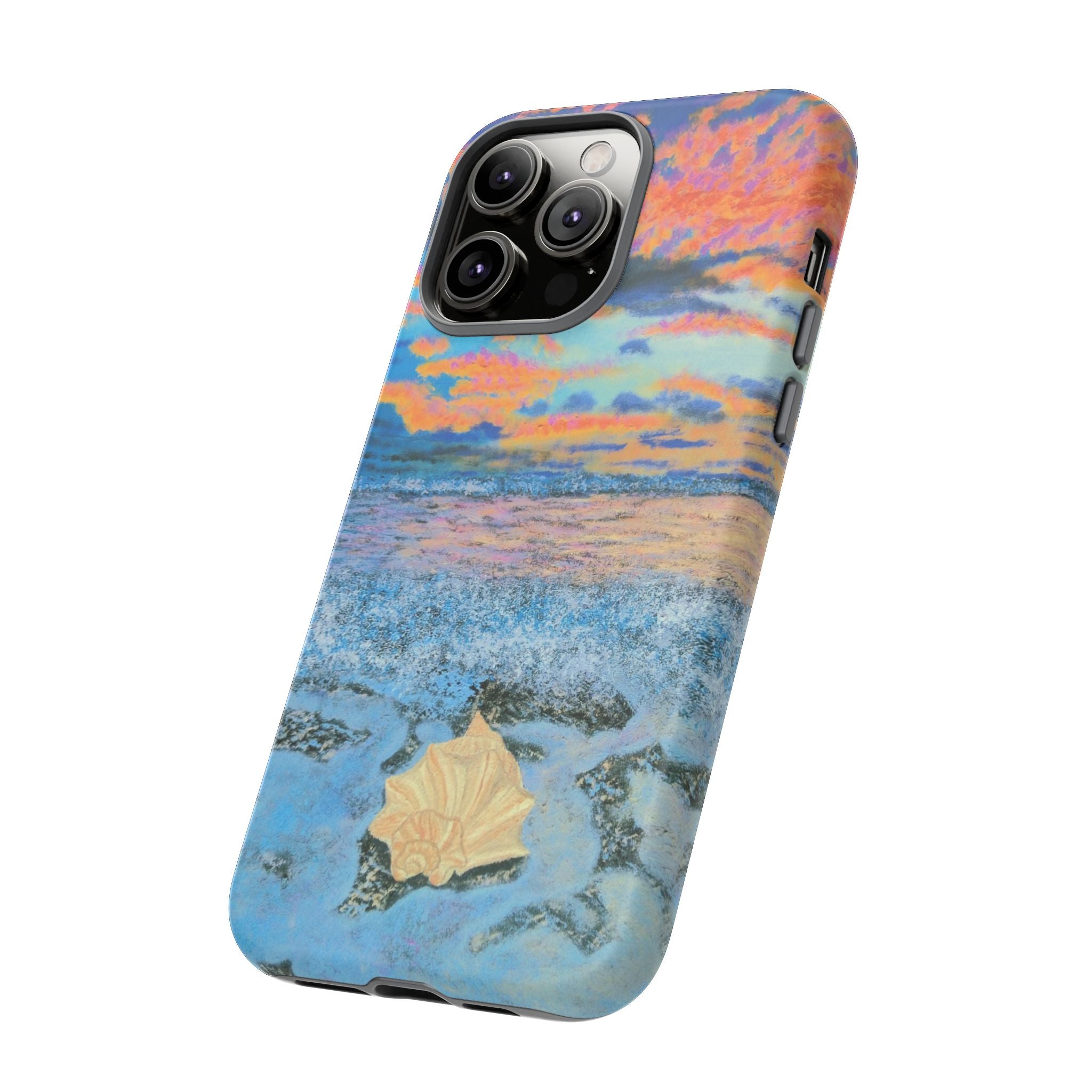 Beach Sunset Phone Case — Tropical Ocean Waves Protective iPhone Cover