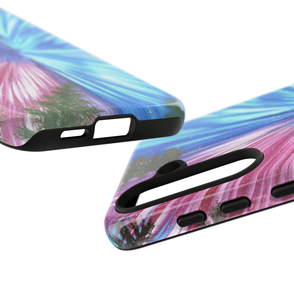 Phone Case — Pink & Blue Burst Tough Protective Case
