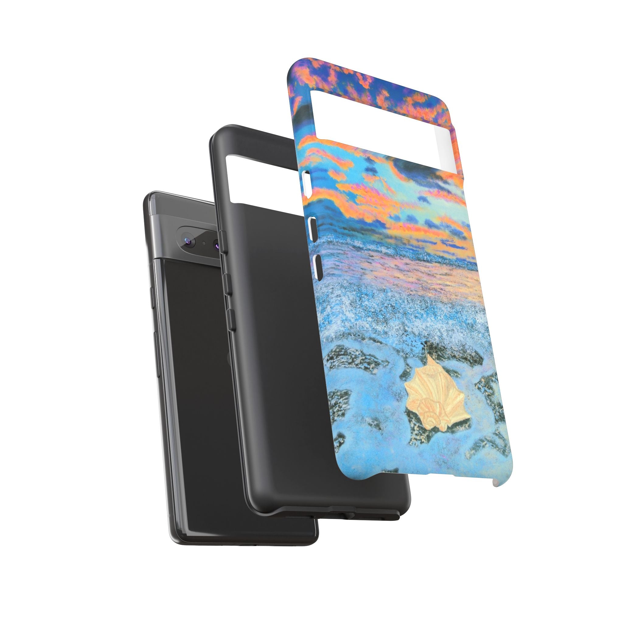 Beach Sunset Phone Case — Tropical Ocean Waves Protective iPhone Cover