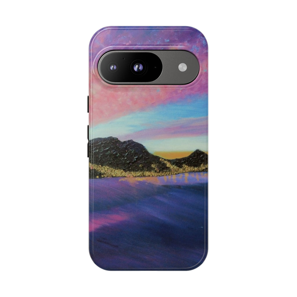 Sunset Mountain Landscape Phone Case — Colorful Sky Tough Case
