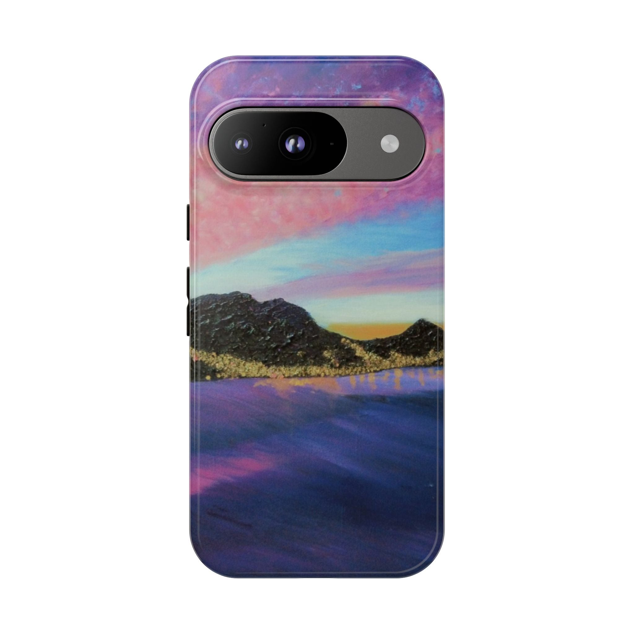 Sunset Mountain Landscape Phone Case — Colorful Sky Tough Case