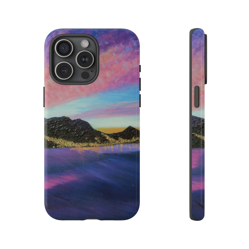 Sunset Mountain Landscape Phone Case — Colorful Sky Tough Case