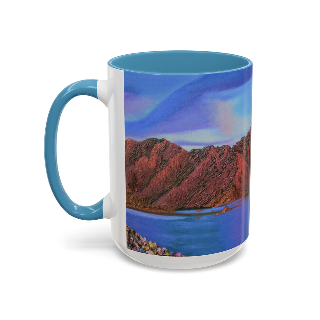 Scenic Mountain Lake Accent Coffee Mug