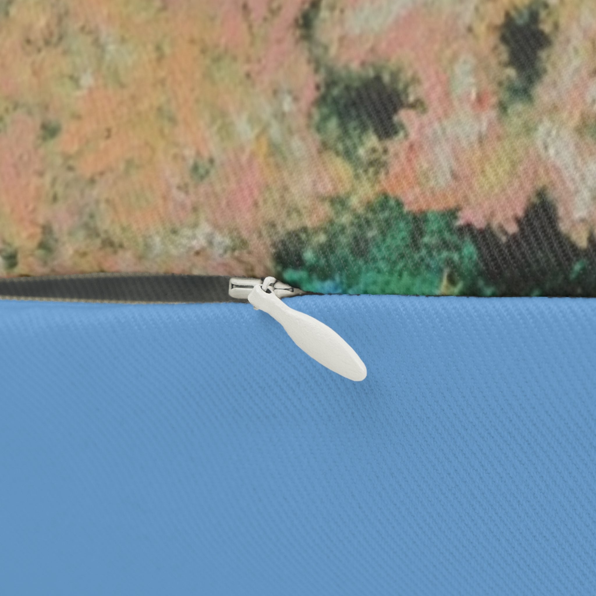 Coral Reef Lumbar Pillow — Ocean Blue Spun Polyester Pillowcase