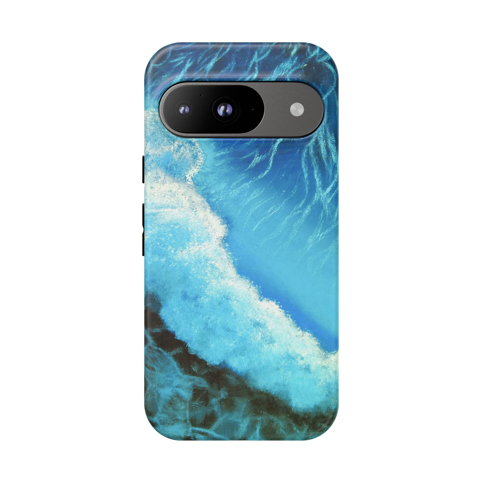 Ocean Wave Tough Phone Case — Blue Sea Water Protective Cover