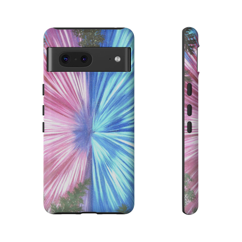 Phone Case — Pink & Blue Burst Tough Protective Case