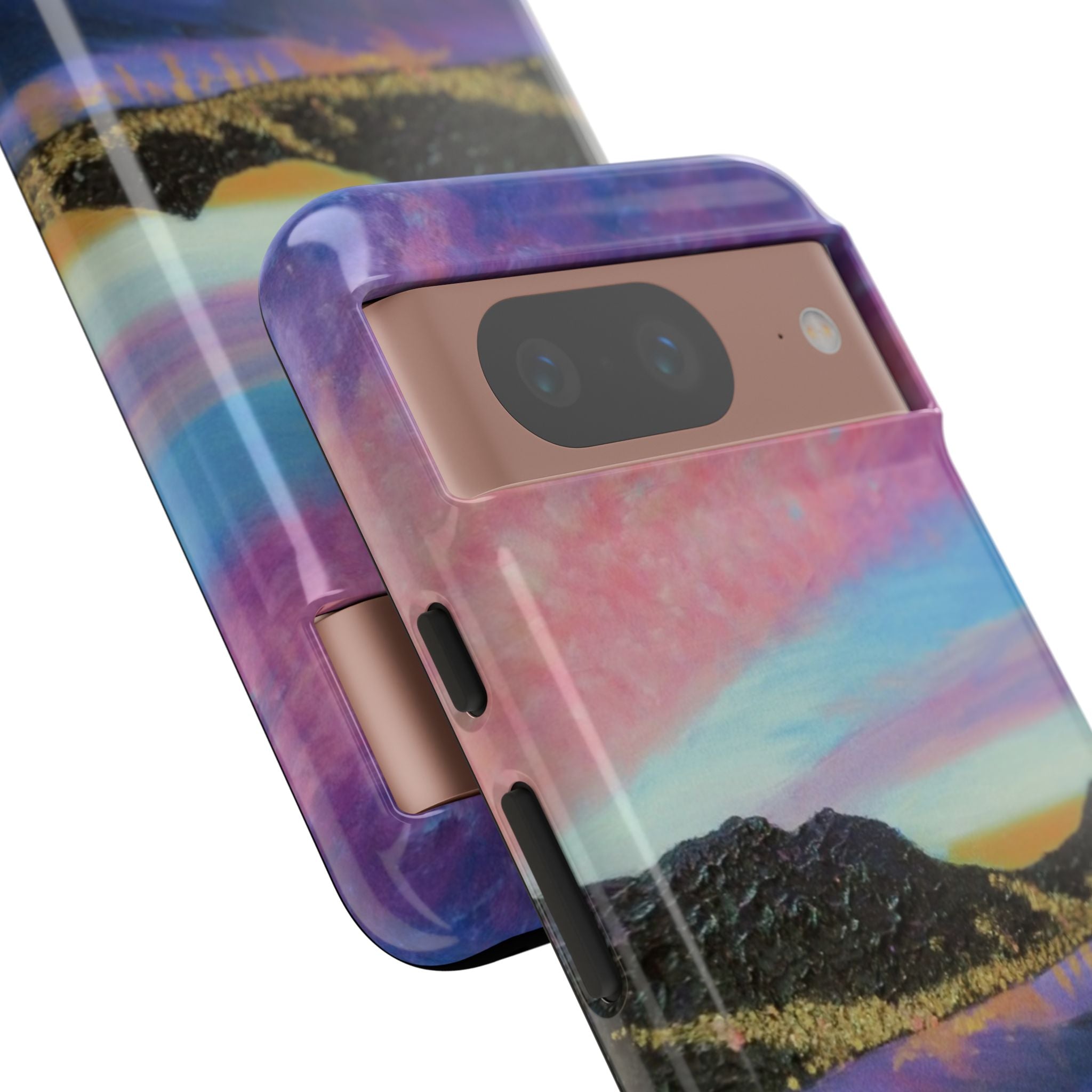 Sunset Mountain Landscape Phone Case — Colorful Sky Tough Case