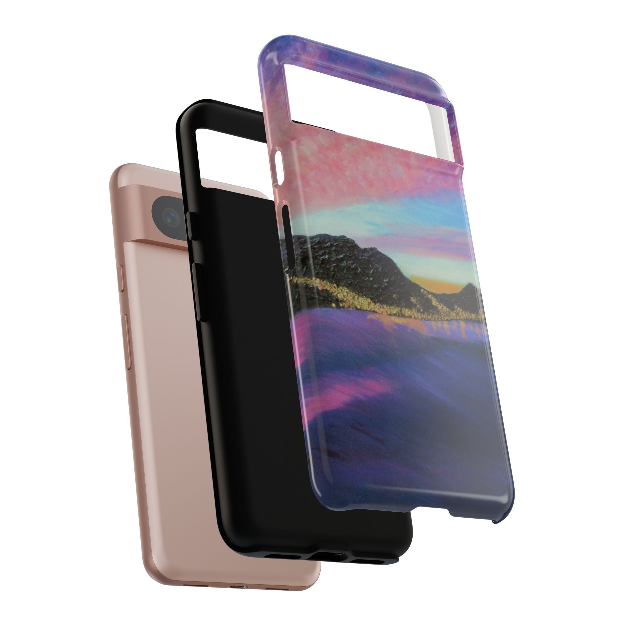 Sunset Mountain Landscape Phone Case — Colorful Sky Tough Case