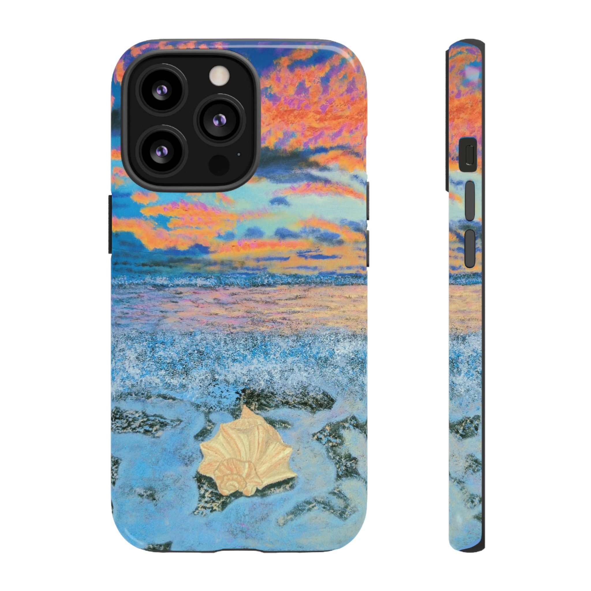 Beach Sunset Phone Case — Tropical Ocean Waves Protective iPhone Cover