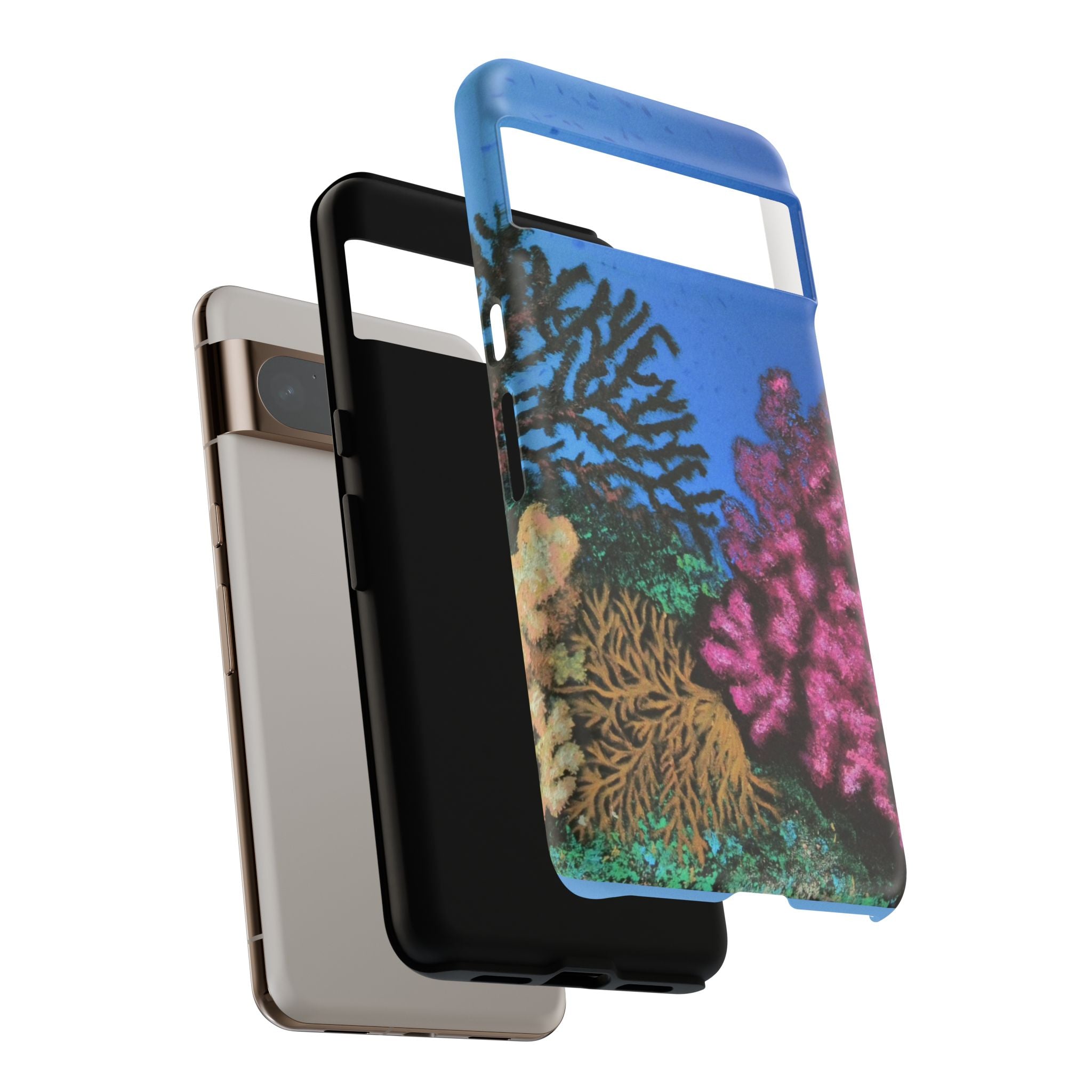 Coral Reef Tough Phone Case — Underwater Ocean Art iPhone Protector