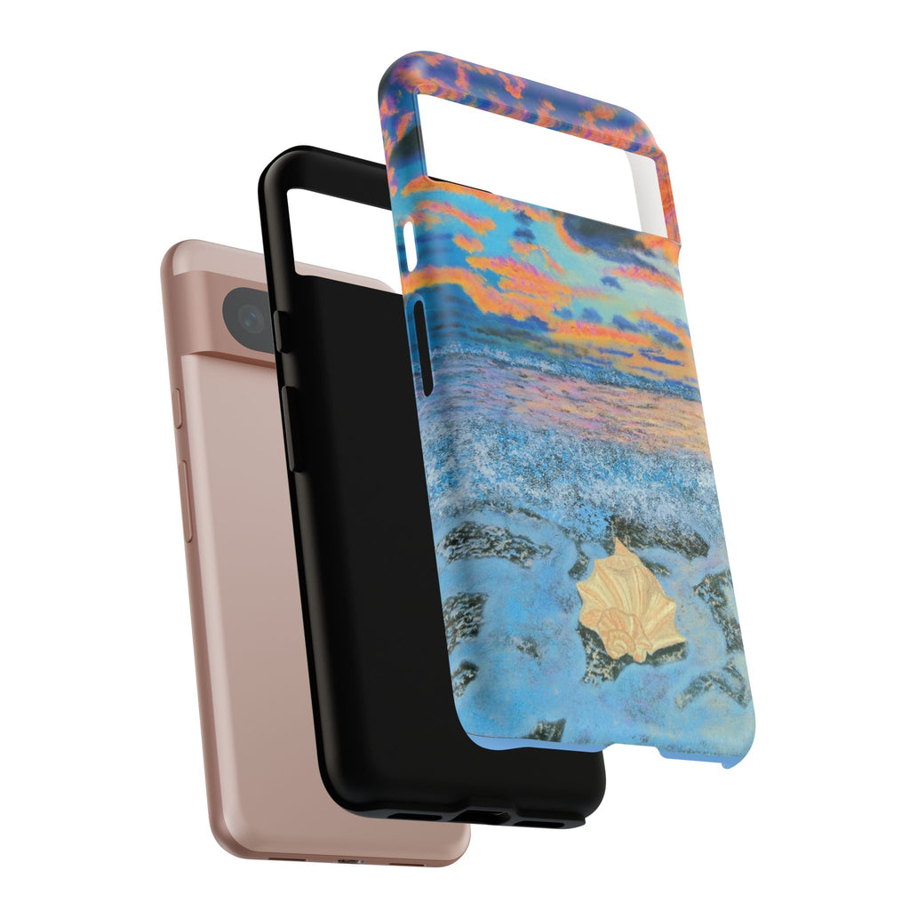 Beach Sunset Phone Case — Tropical Ocean Waves Protective iPhone Cover