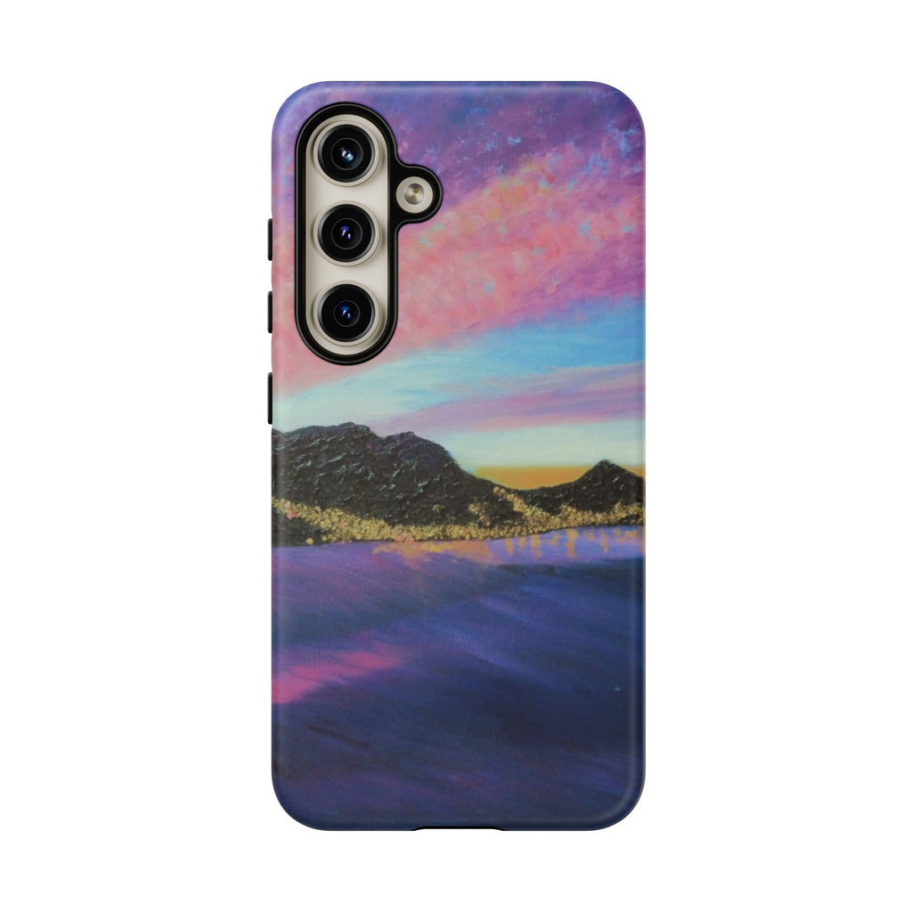 Sunset Mountain Landscape Phone Case — Colorful Sky Tough Case