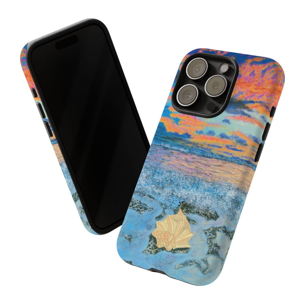 Beach Sunset Phone Case — Tropical Ocean Waves Protective iPhone Cover