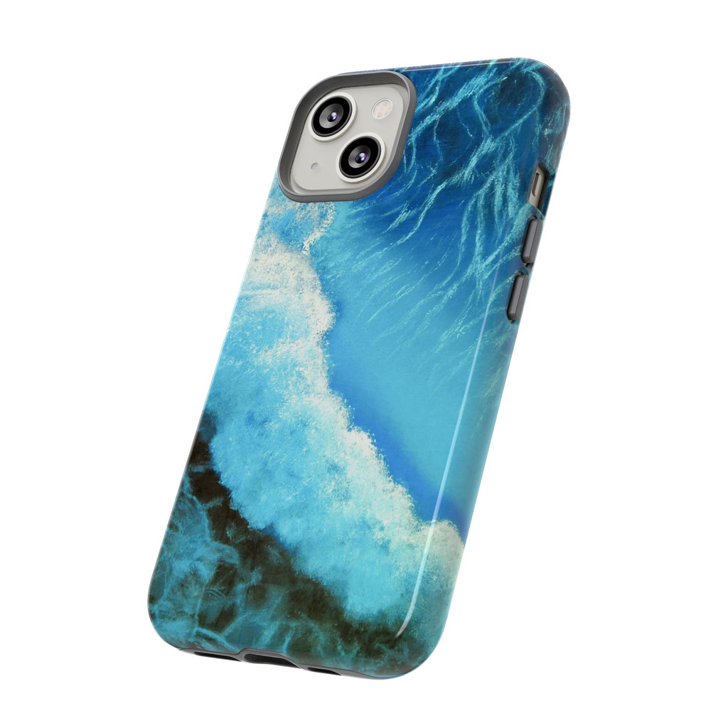 Ocean Wave Tough Phone Case — Blue Sea Water Protective Cover