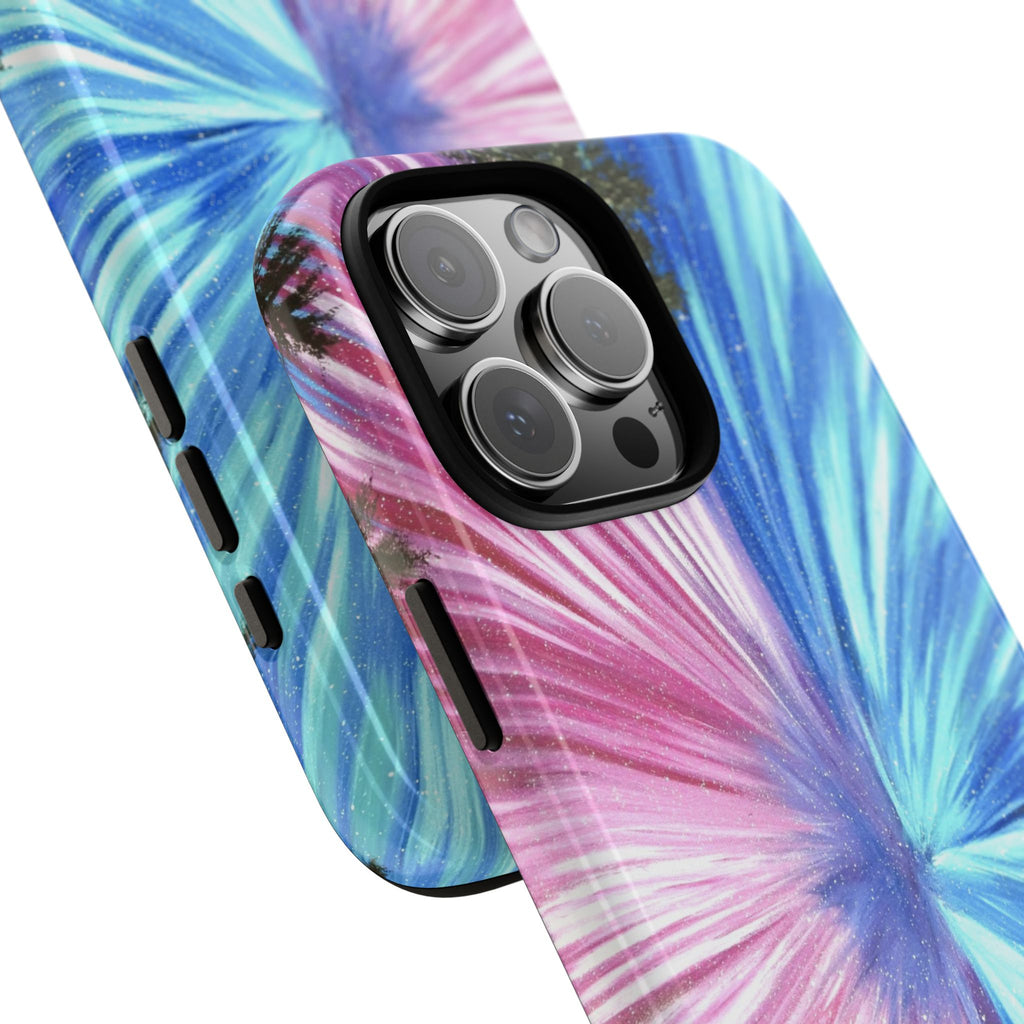 Phone Case — Pink & Blue Burst Tough Protective Case