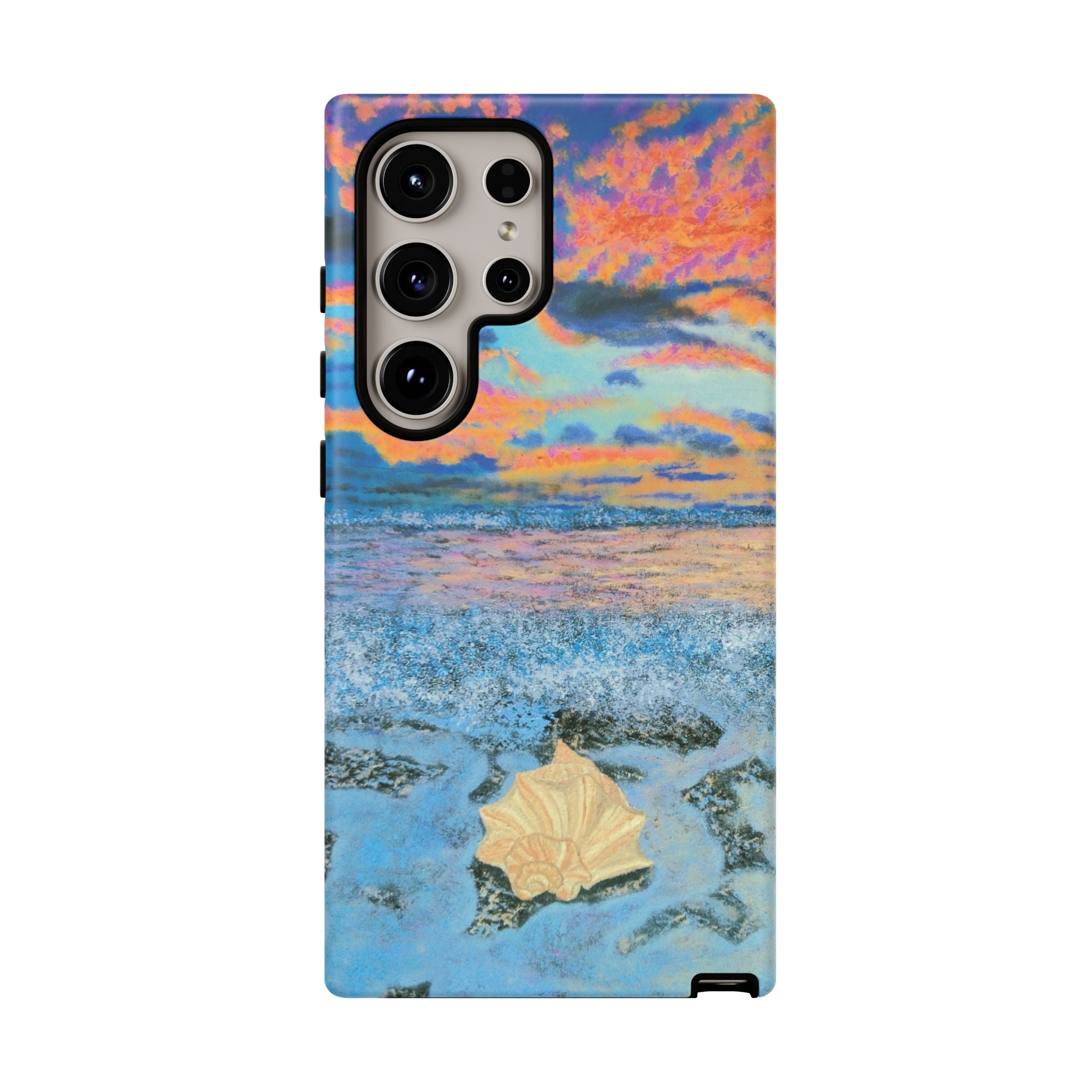 Beach Sunset Phone Case — Tropical Ocean Waves Protective iPhone Cover