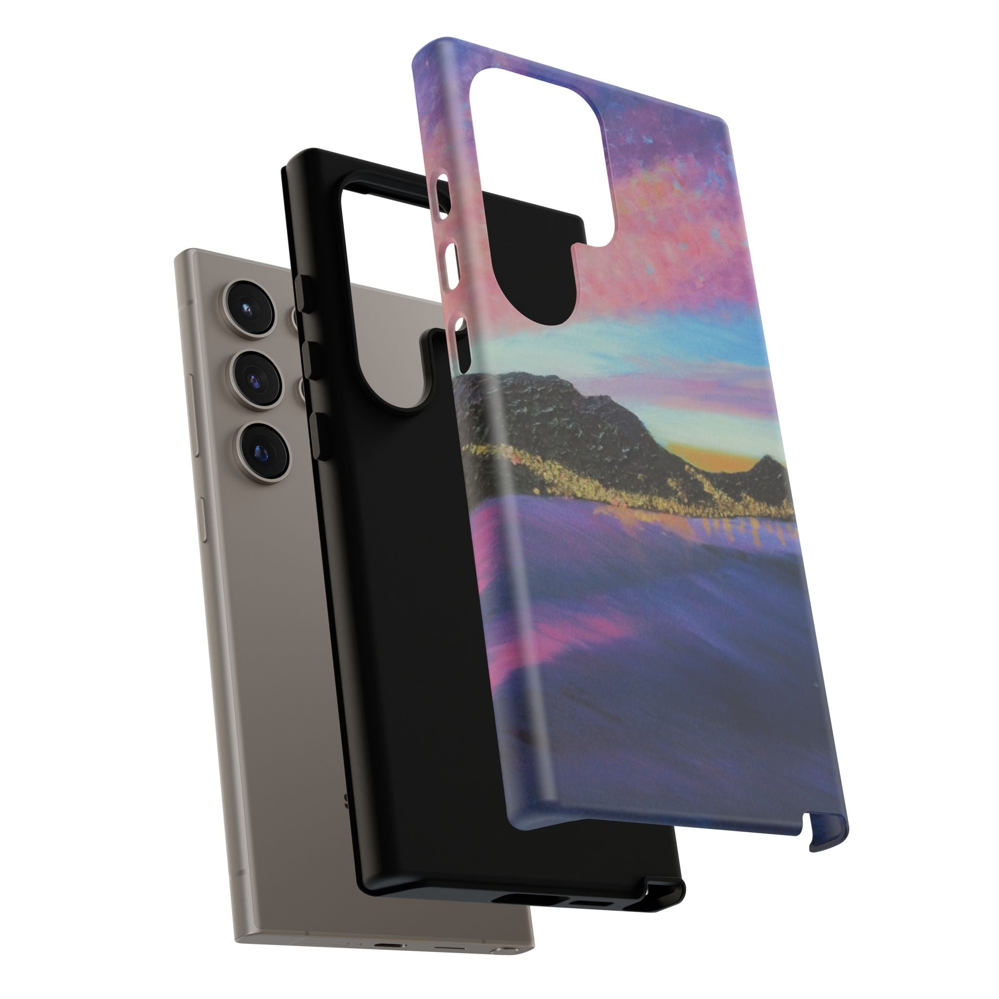 Sunset Mountain Landscape Phone Case — Colorful Sky Tough Case