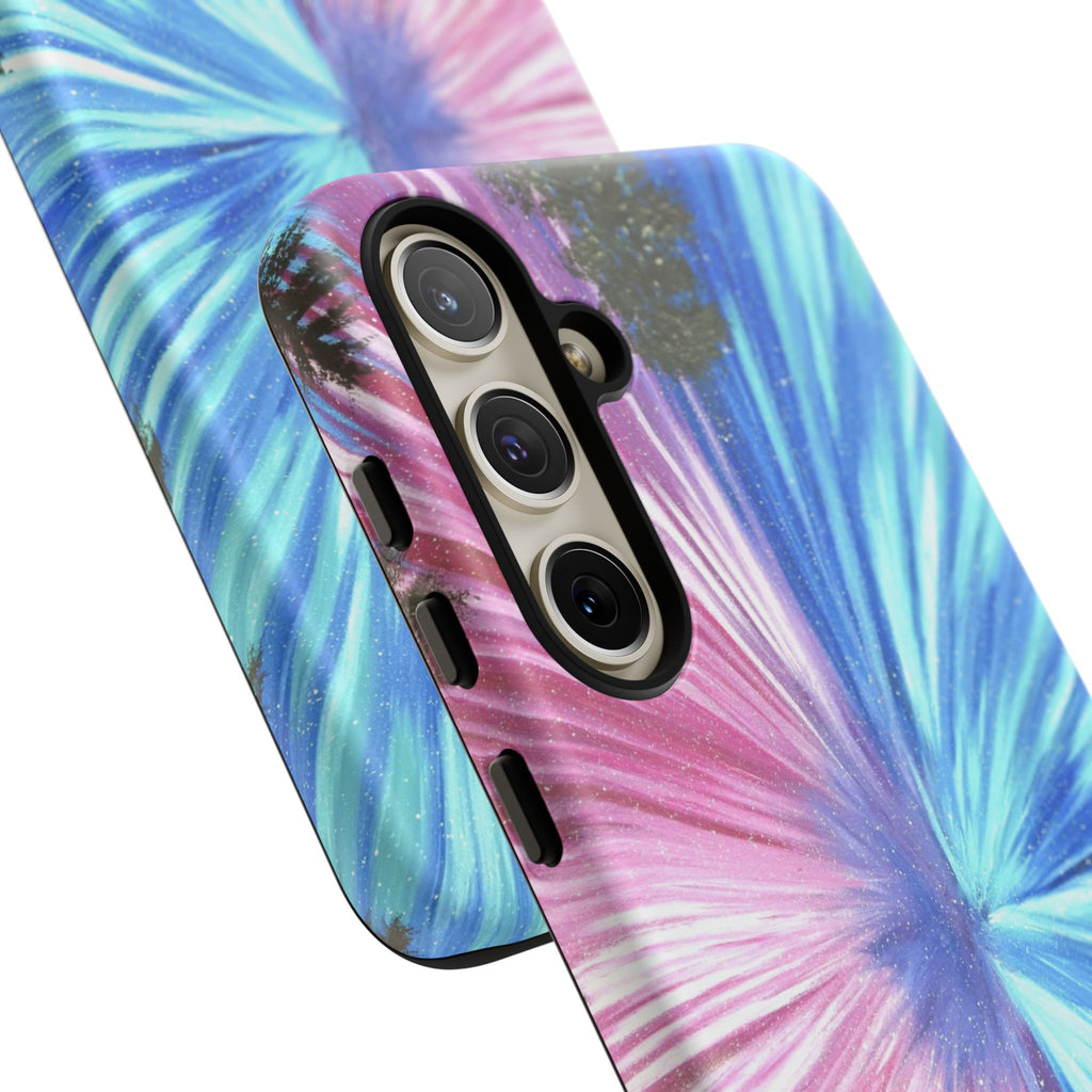Phone Case — Pink & Blue Burst Tough Protective Case