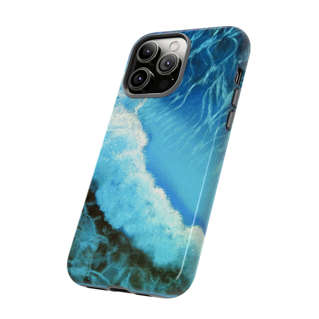 Ocean Wave Tough Phone Case — Blue Sea Water Protective Cover