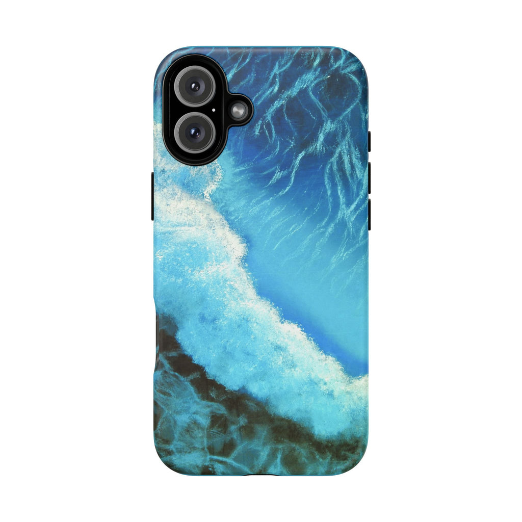 Ocean Wave Tough Phone Case — Blue Sea Water Protective Cover