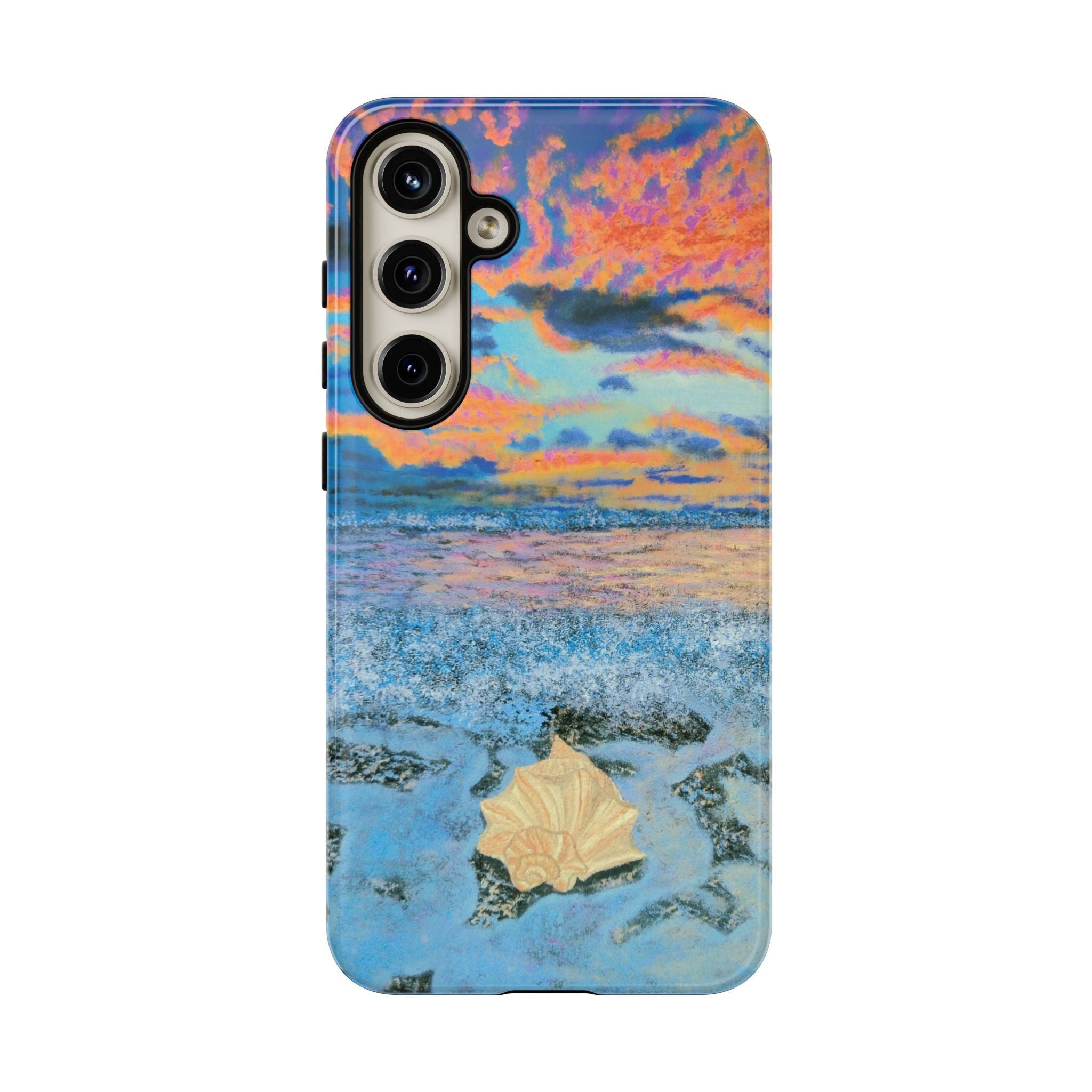 Beach Sunset Phone Case — Tropical Ocean Waves Protective iPhone Cover
