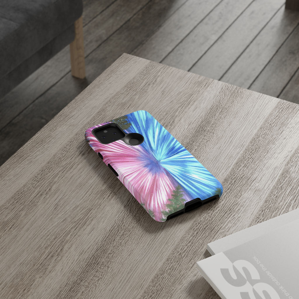 Phone Case — Pink & Blue Burst Tough Protective Case