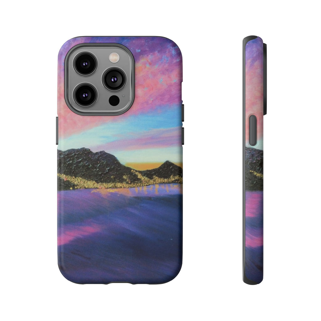 Sunset Mountain Landscape Phone Case — Colorful Sky Tough Case