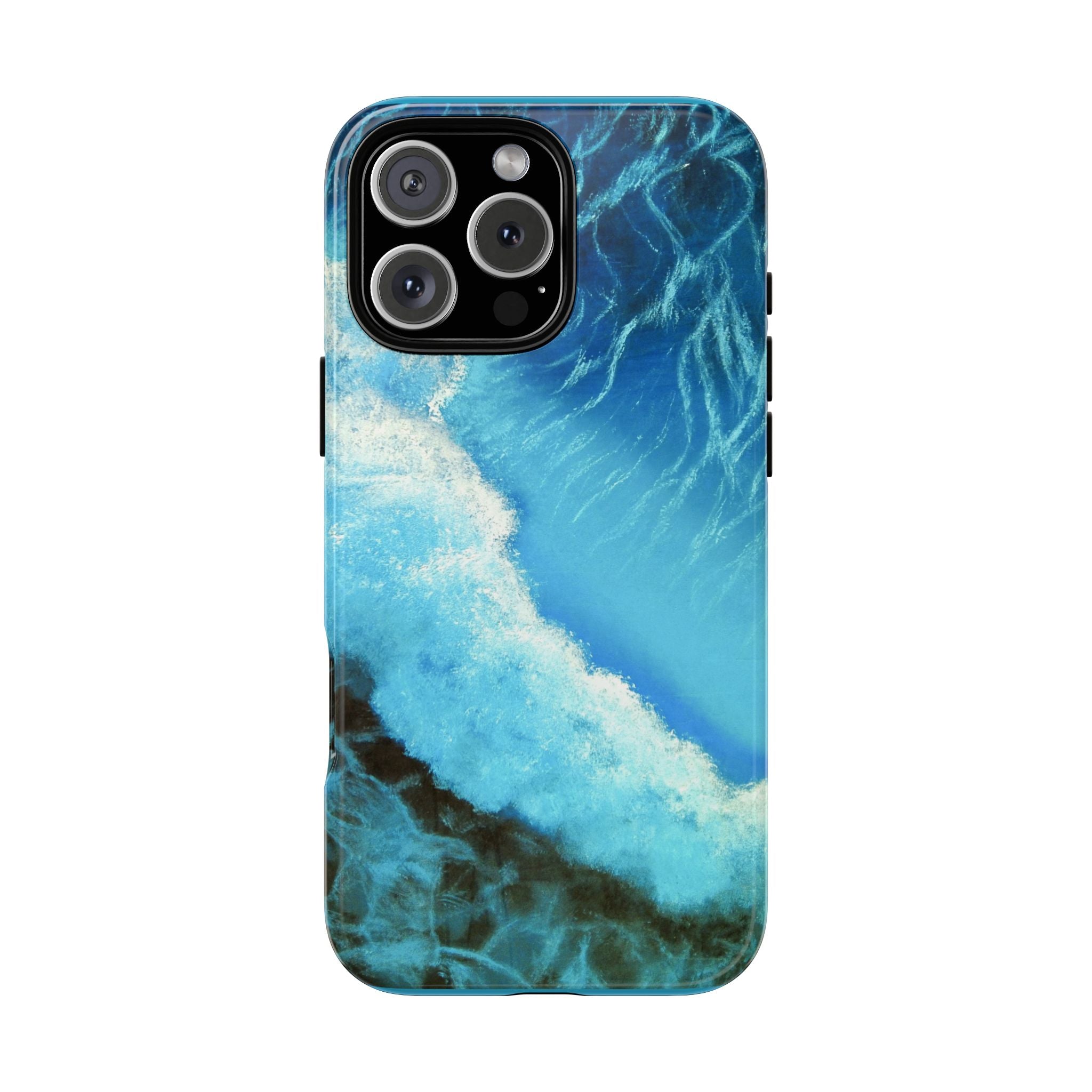 Ocean Wave Tough Phone Case — Blue Sea Water Protective Cover