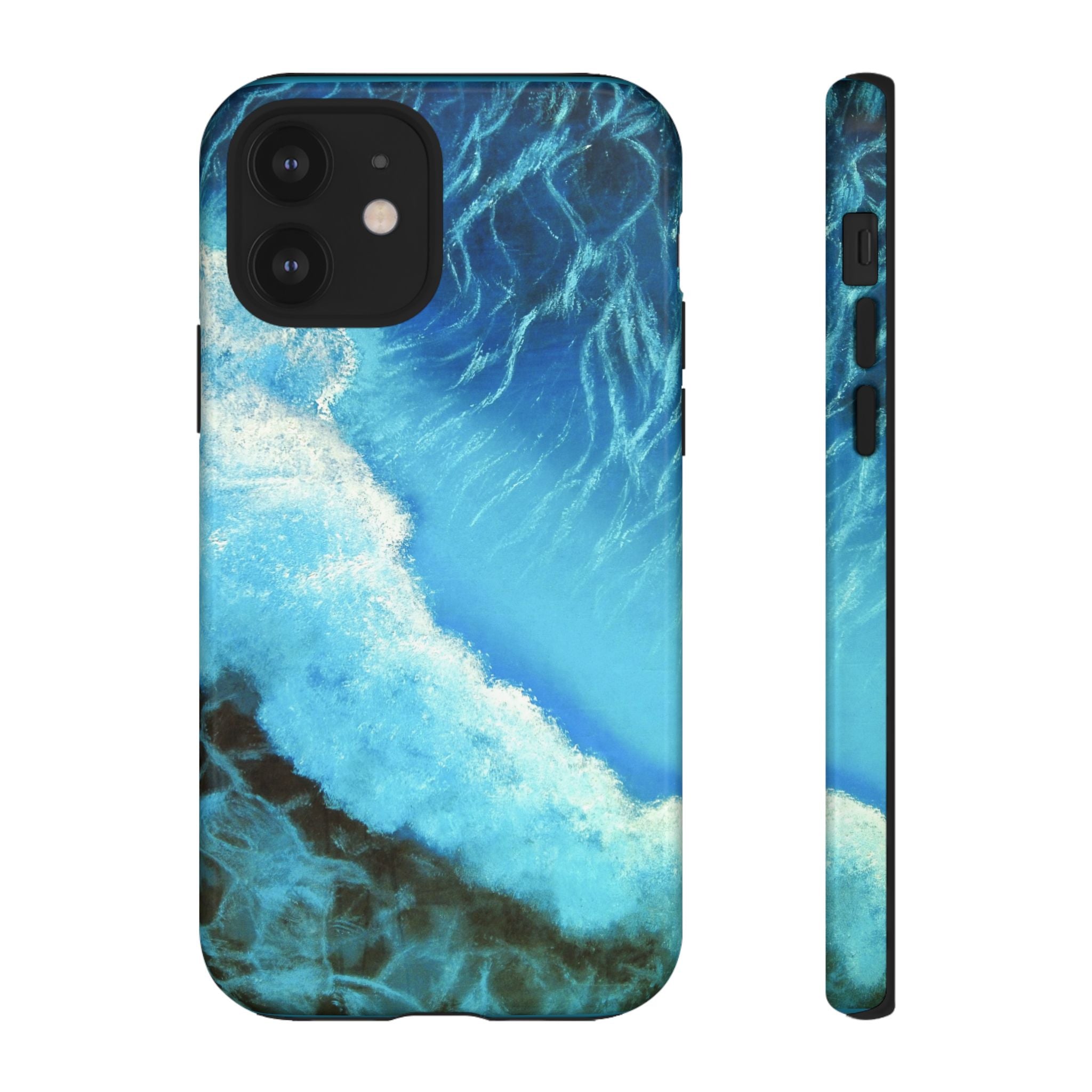 Ocean Wave Tough Phone Case — Blue Sea Water Protective Cover