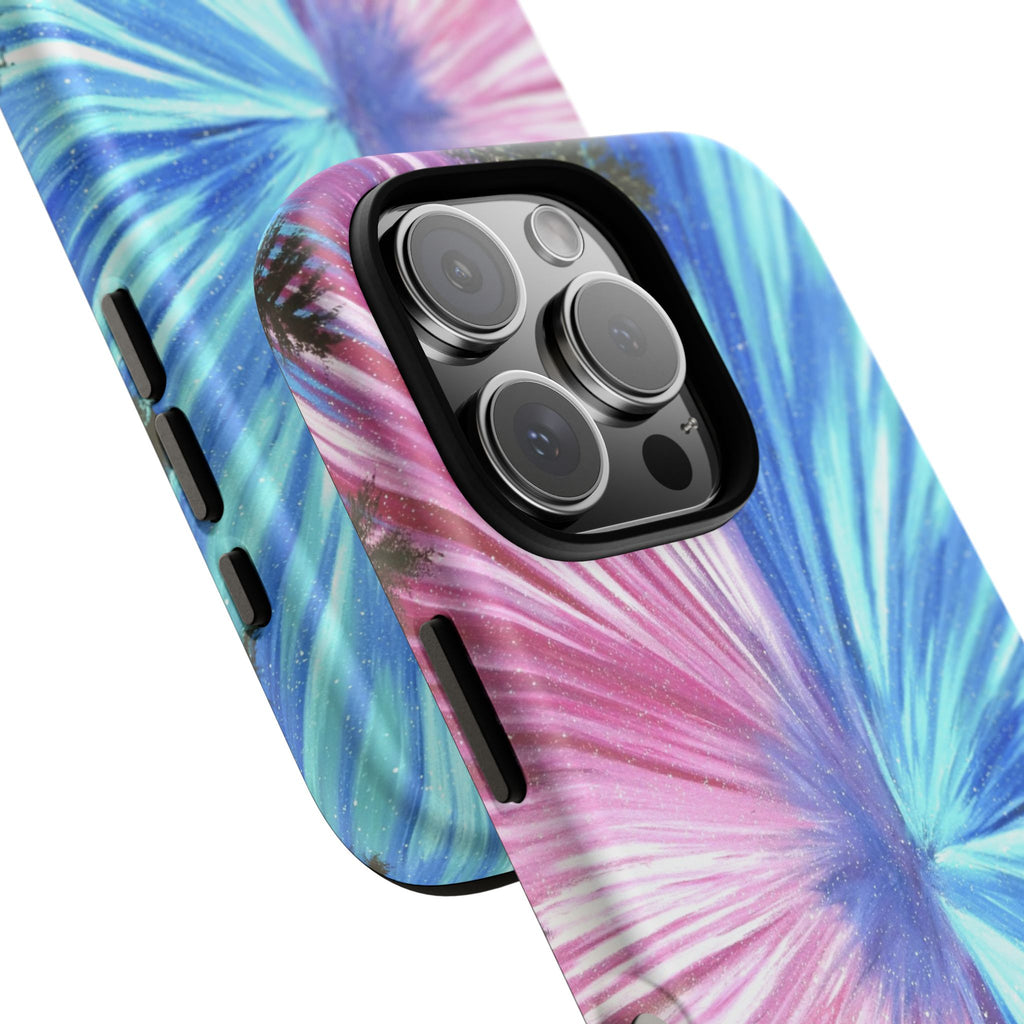 Phone Case — Pink & Blue Burst Tough Protective Case