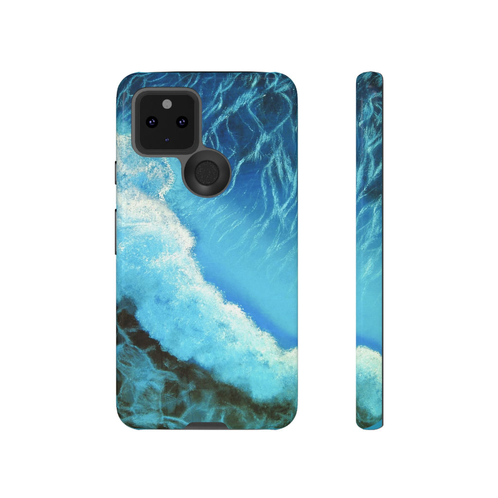 Ocean Wave Tough Phone Case — Blue Sea Water Protective Cover