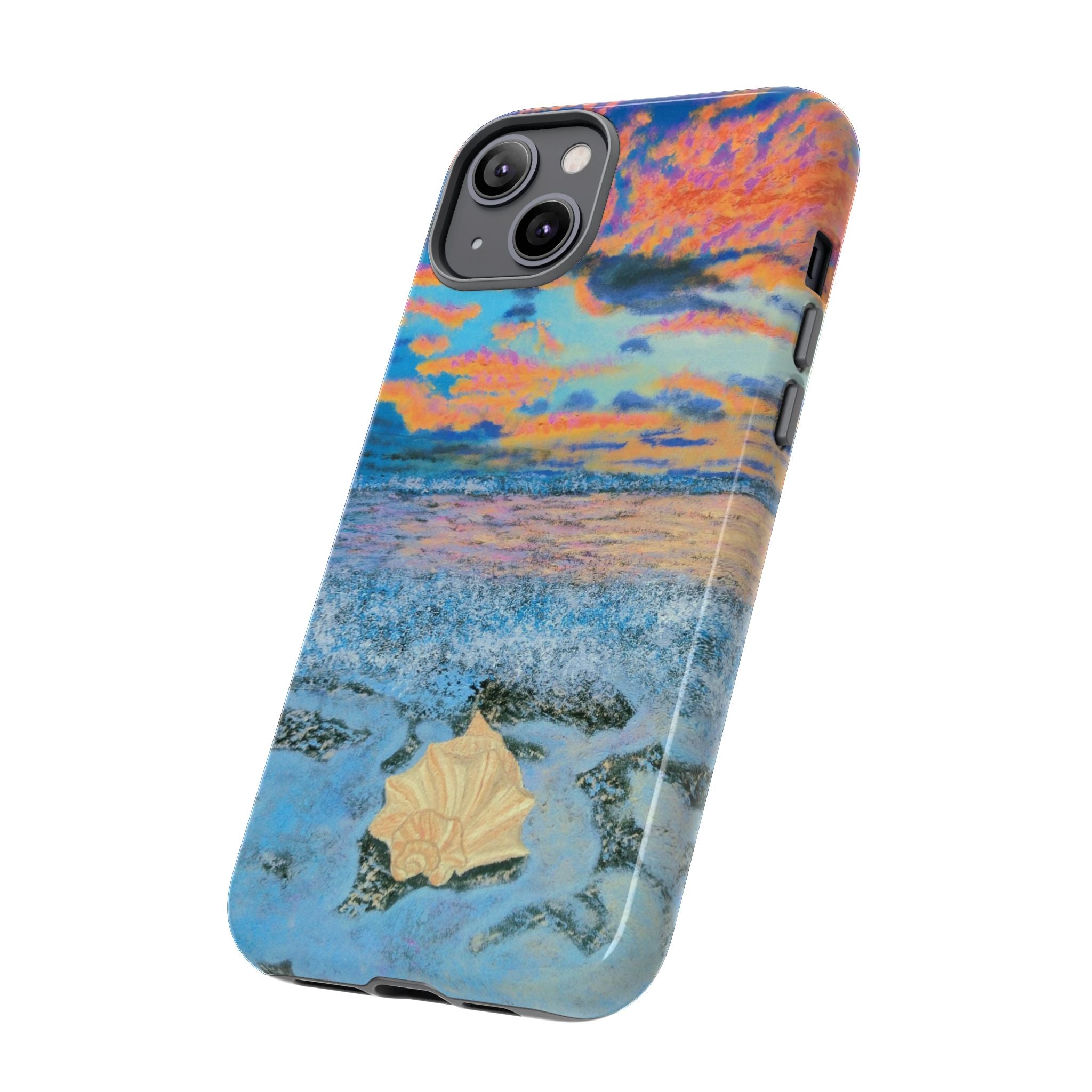 Beach Sunset Phone Case — Tropical Ocean Waves Protective iPhone Cover