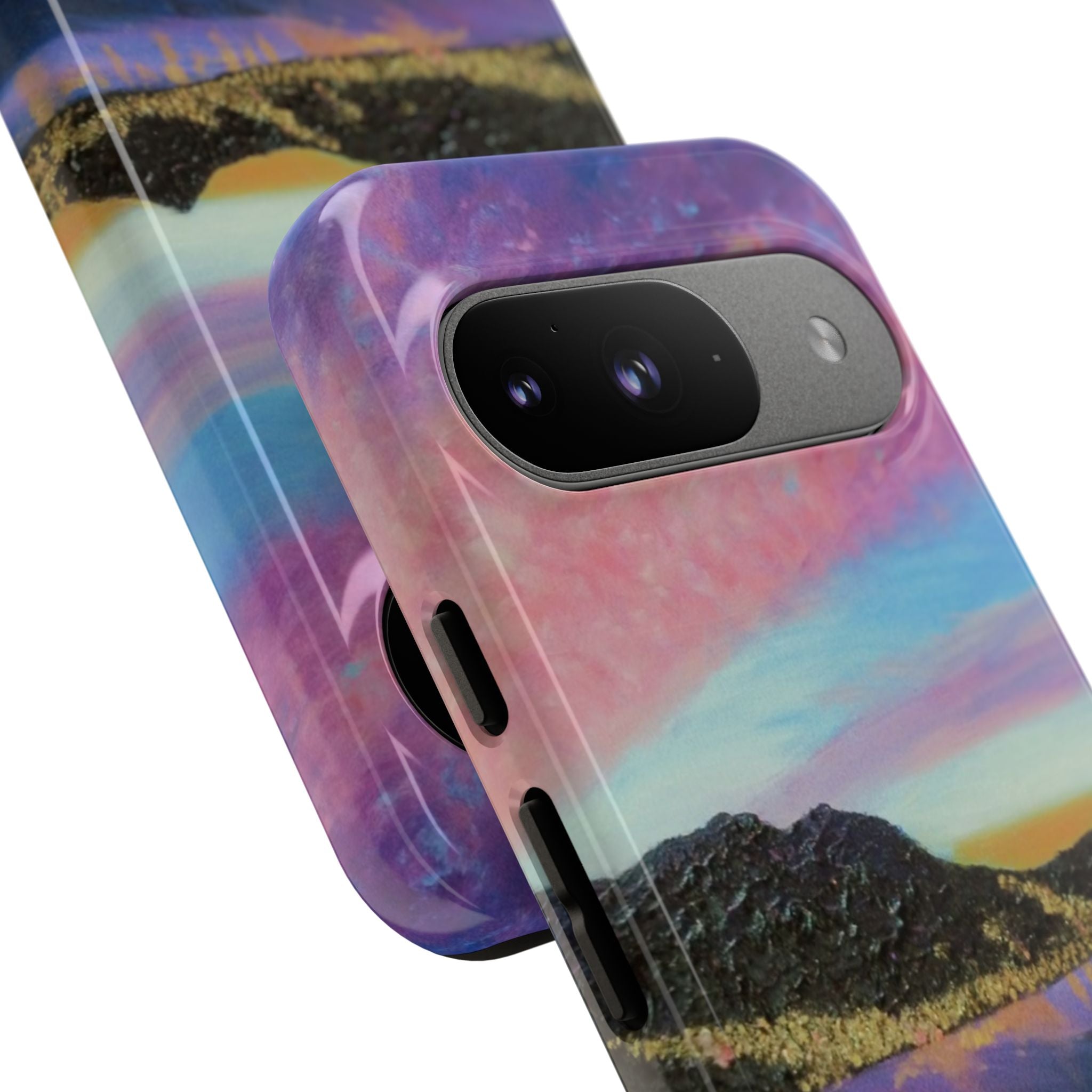 Sunset Mountain Landscape Phone Case — Colorful Sky Tough Case