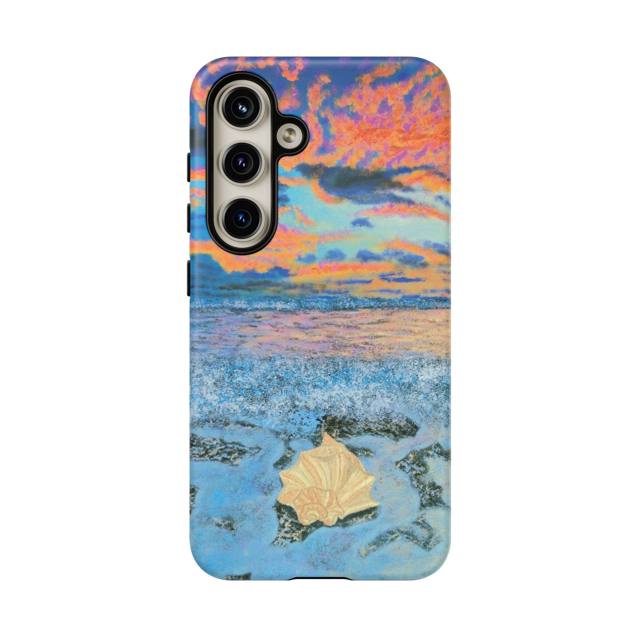 Beach Sunset Phone Case — Tropical Ocean Waves Protective iPhone Cover