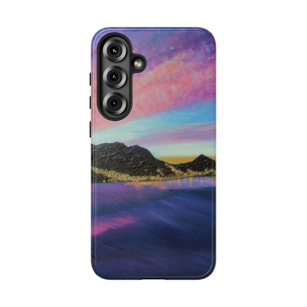 Sunset Mountain Landscape Phone Case — Colorful Sky Tough Case