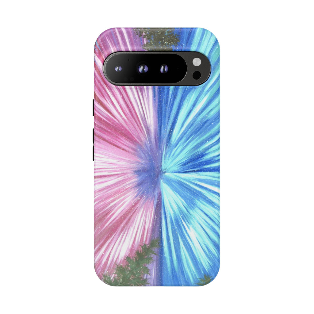 Phone Case — Pink & Blue Burst Tough Protective Case