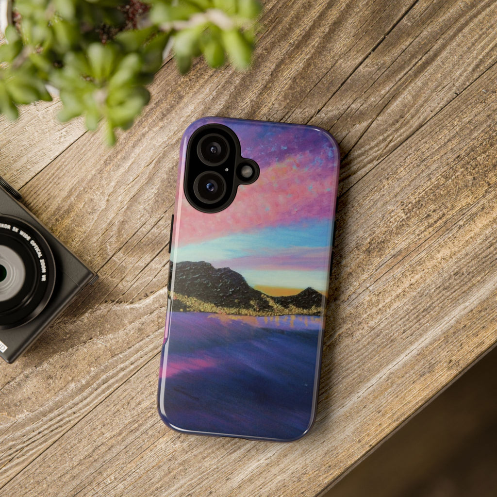 Sunset Mountain Landscape Phone Case — Colorful Sky Tough Case