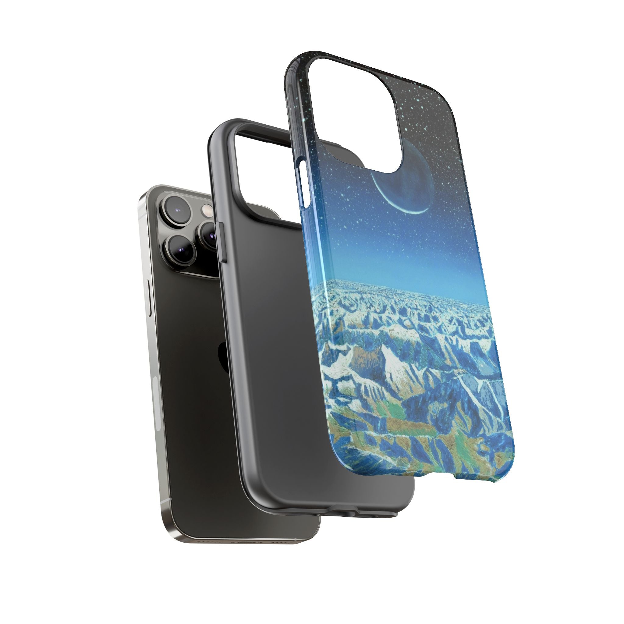 Moon- Himalayas Phone Case — Night Sky Crescent Moon Protective Tough Case