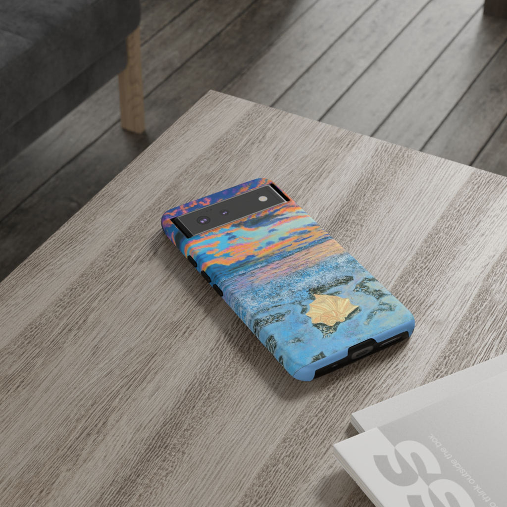 Beach Sunset Phone Case — Tropical Ocean Waves Protective iPhone Cover