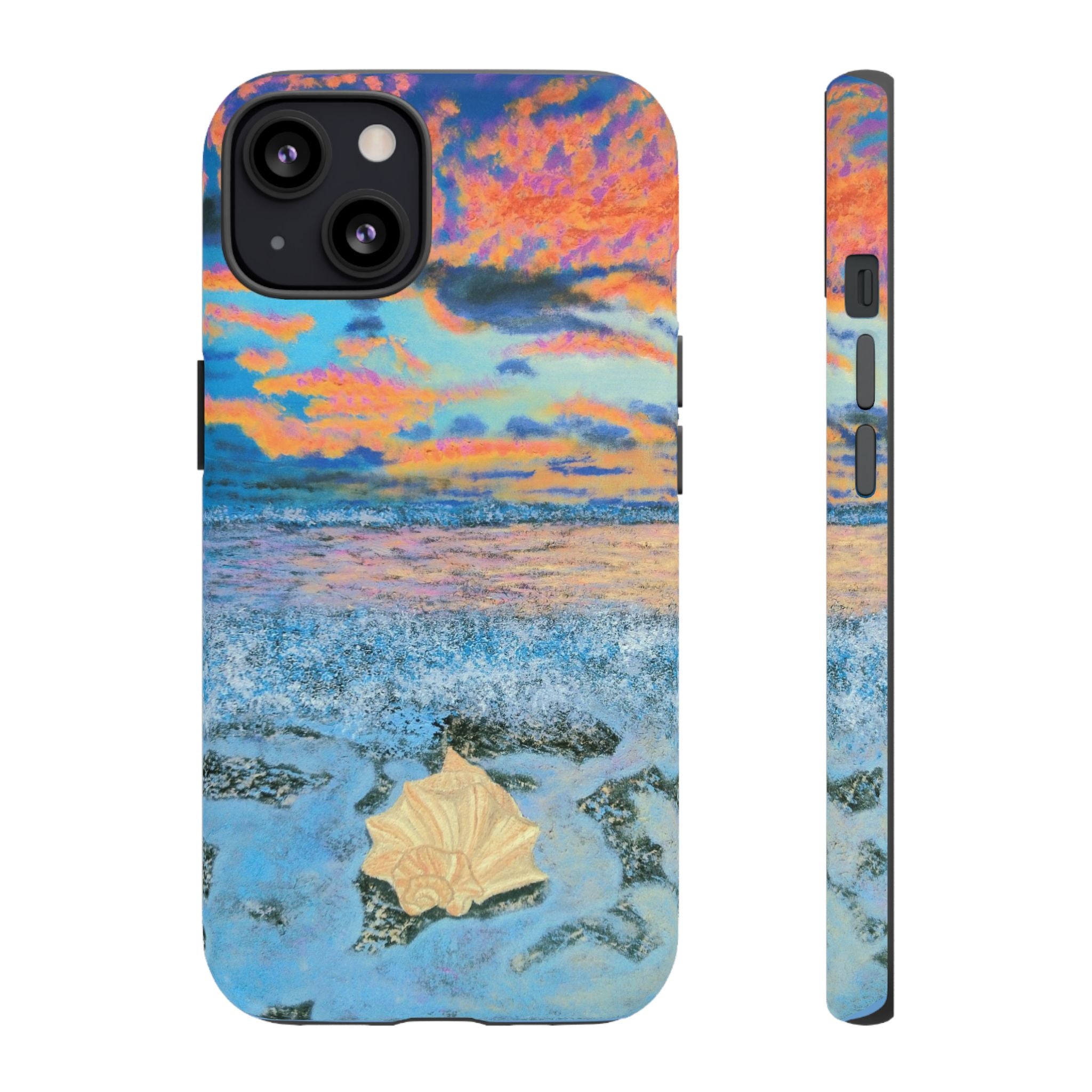 Beach Sunset Phone Case — Tropical Ocean Waves Protective iPhone Cover