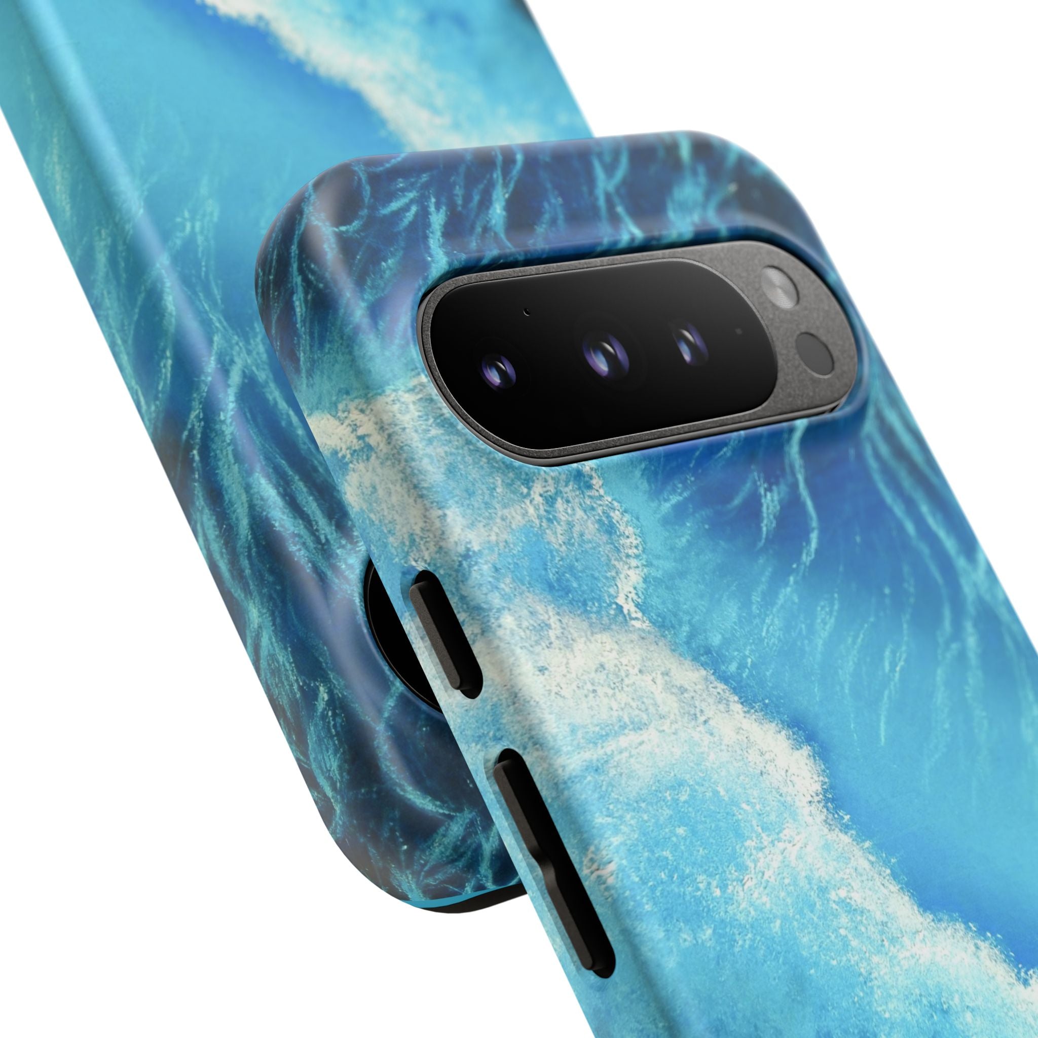 Ocean Wave Tough Phone Case — Blue Sea Water Protective Cover