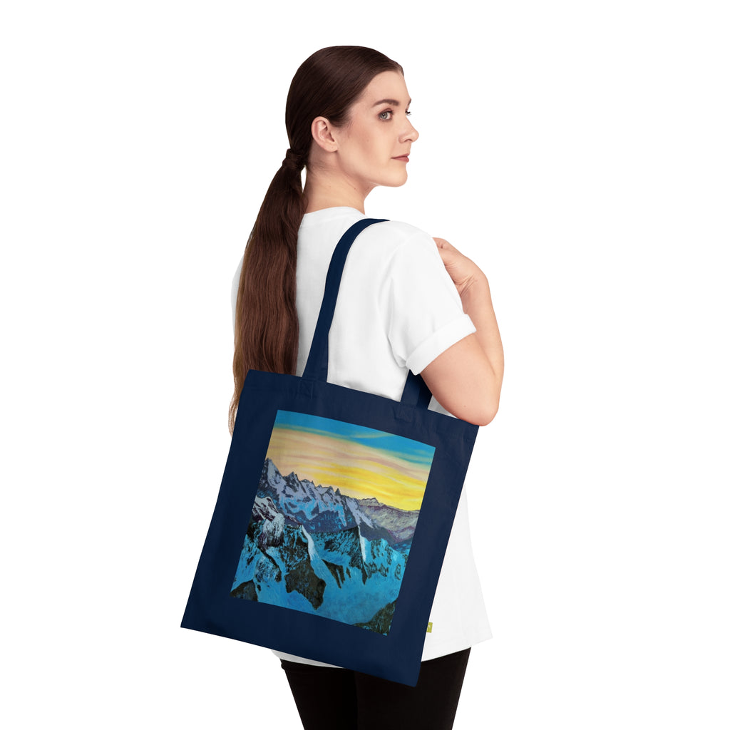 Mountain Sunrise Tote Bag — Organic Cotton Beach & Market Bag
