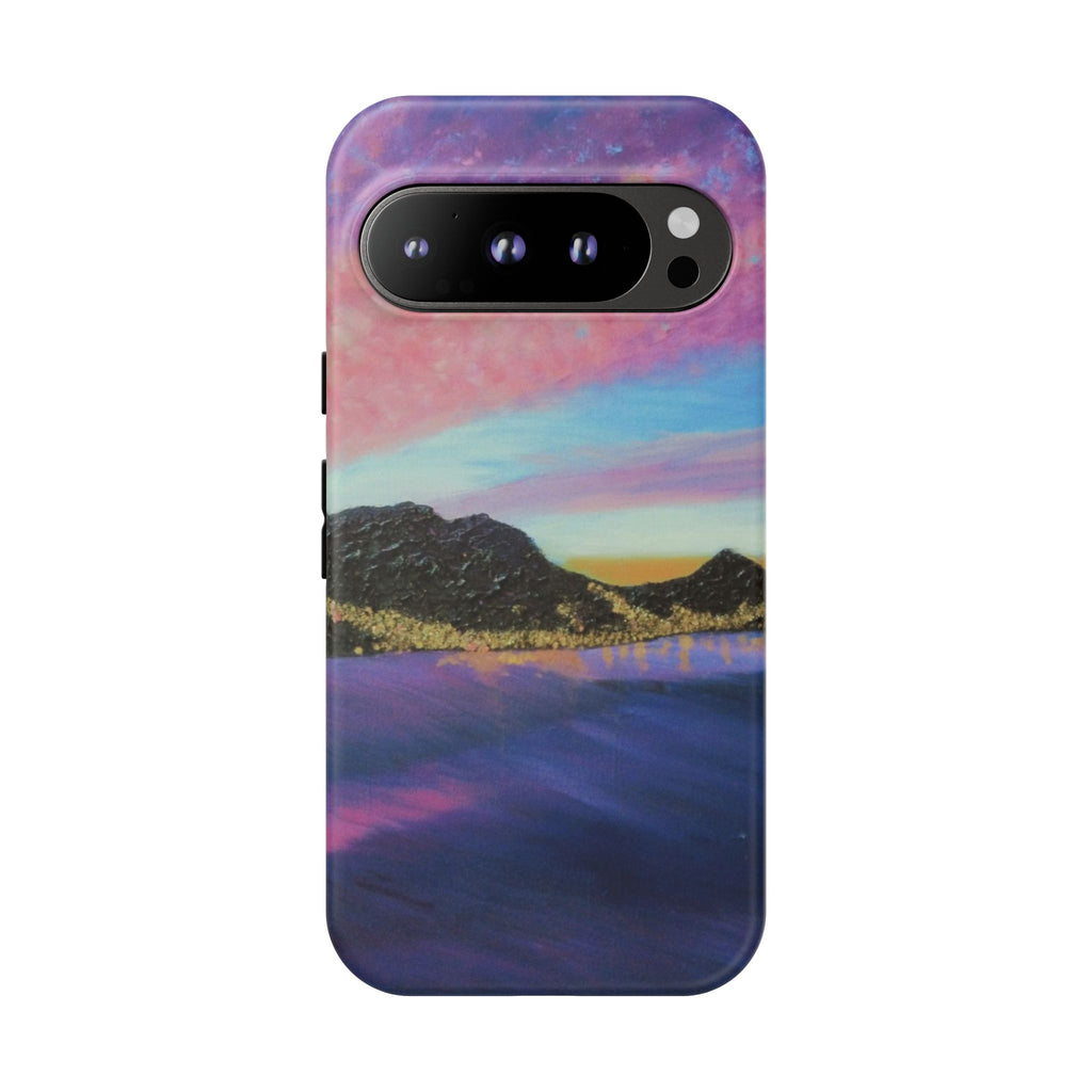 Sunset Mountain Landscape Phone Case — Colorful Sky Tough Case